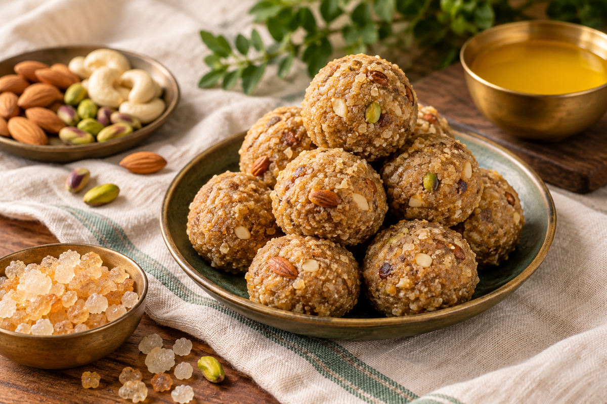 Gond Ladoo Recipe with Desi Bilona Ghee