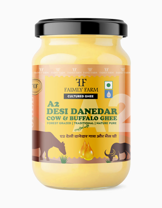 Faimly Farm Desi Danedar A2 Cow & Buffalo Blend Ghee – A2 Cow & Buffalo Blend Ghee