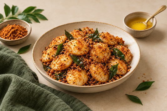 Ghee Podi Idli Recipe with A2 Ghee (Tossed Mini Idlis)