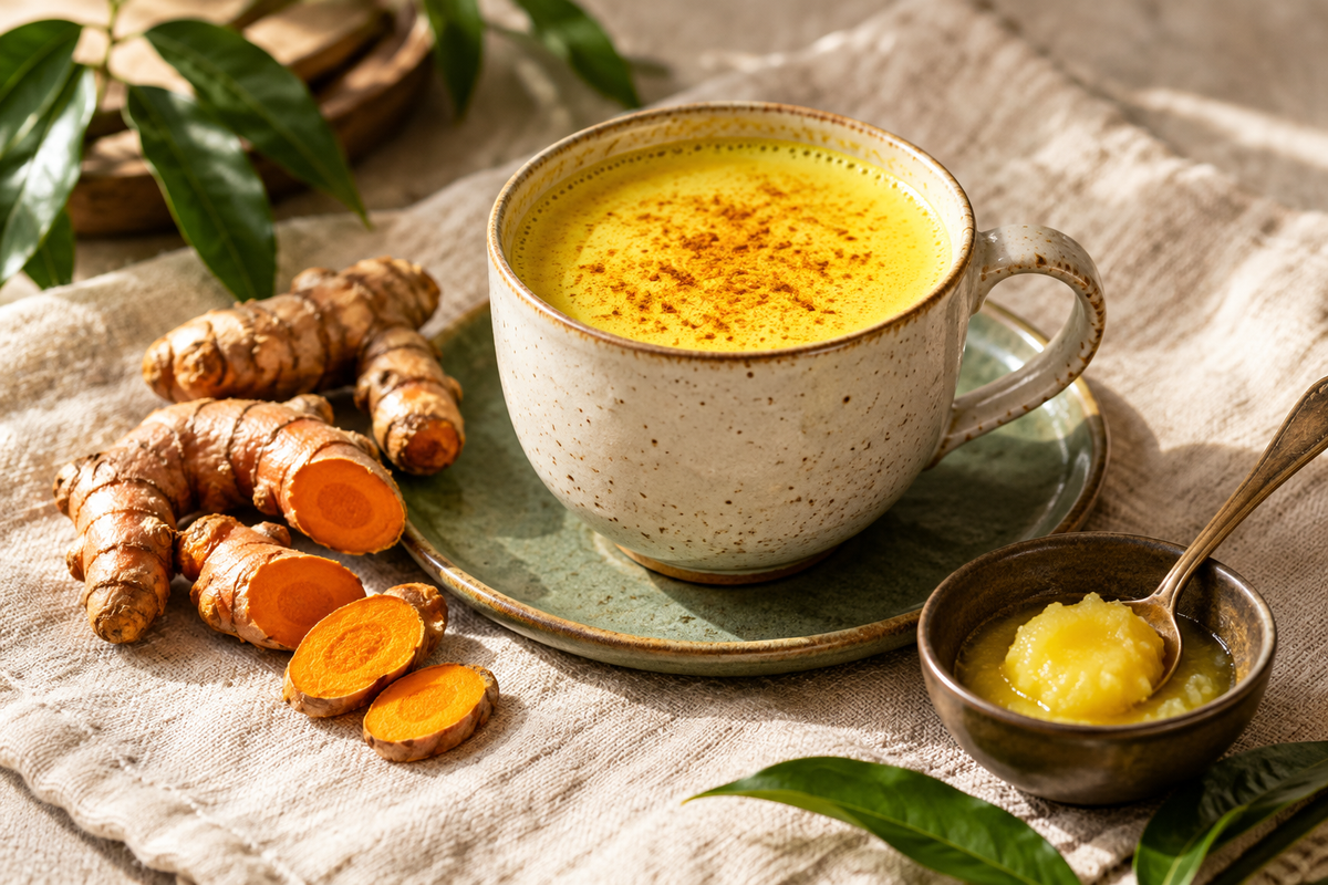 Warming Haldi Doodh (Turmeric Milk) Recipe with A2 Ghee