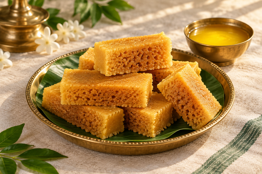 Mysore Pak Recipe with A2 Ghee (Karnataka Classic)
