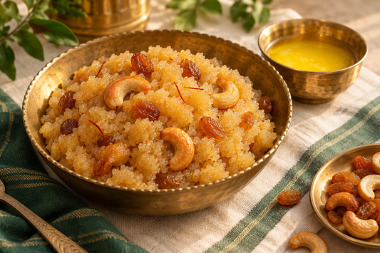 Sooji Halwa (Sheera) Recipe with A2 Ghee