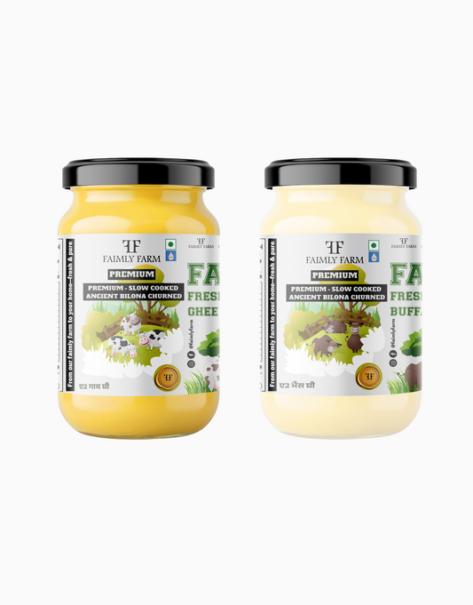 Faimly Farm Desi Danedar A2 Ghee Family Value Twin Pack – A2 Ghee Combo