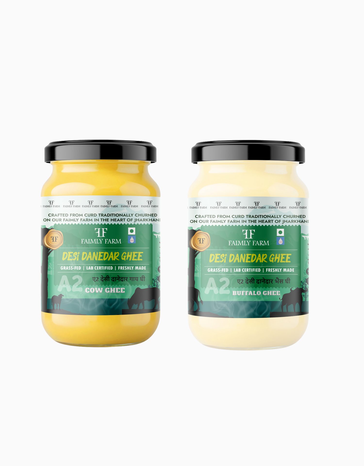 Faimly Farm Farm Fresh A2 Ghee Family Value Twin Pack – A2 Ghee Combo
