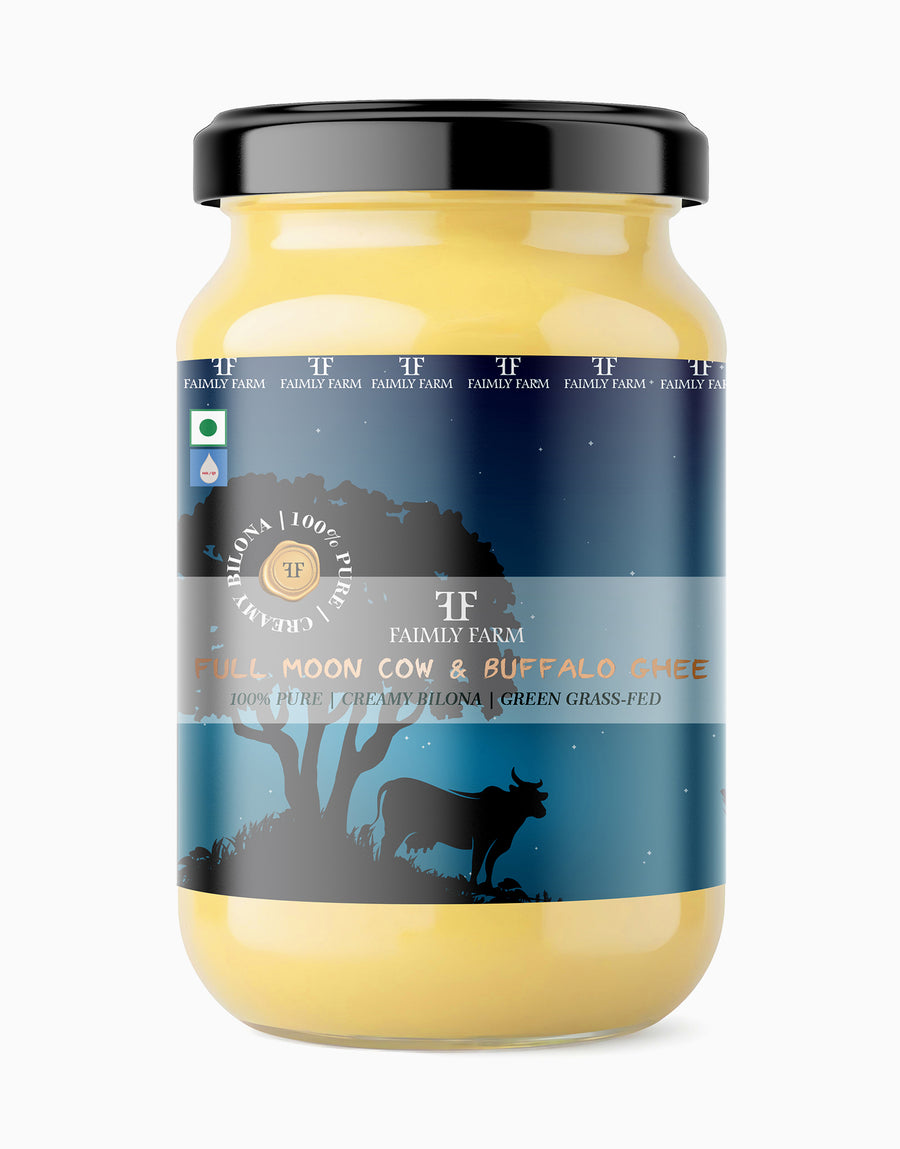 Faimly Farm Full Moon Cow & Buffalo Blend Ghee – Buffalo Ghee