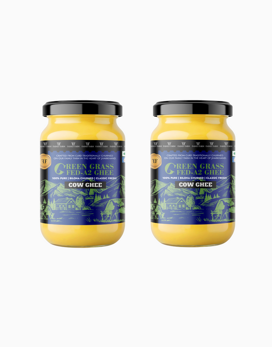 Faimly Farm Green Grass-Fed A2 Cow Ghee Twin Ghee Pack – A2 Ghee Combo