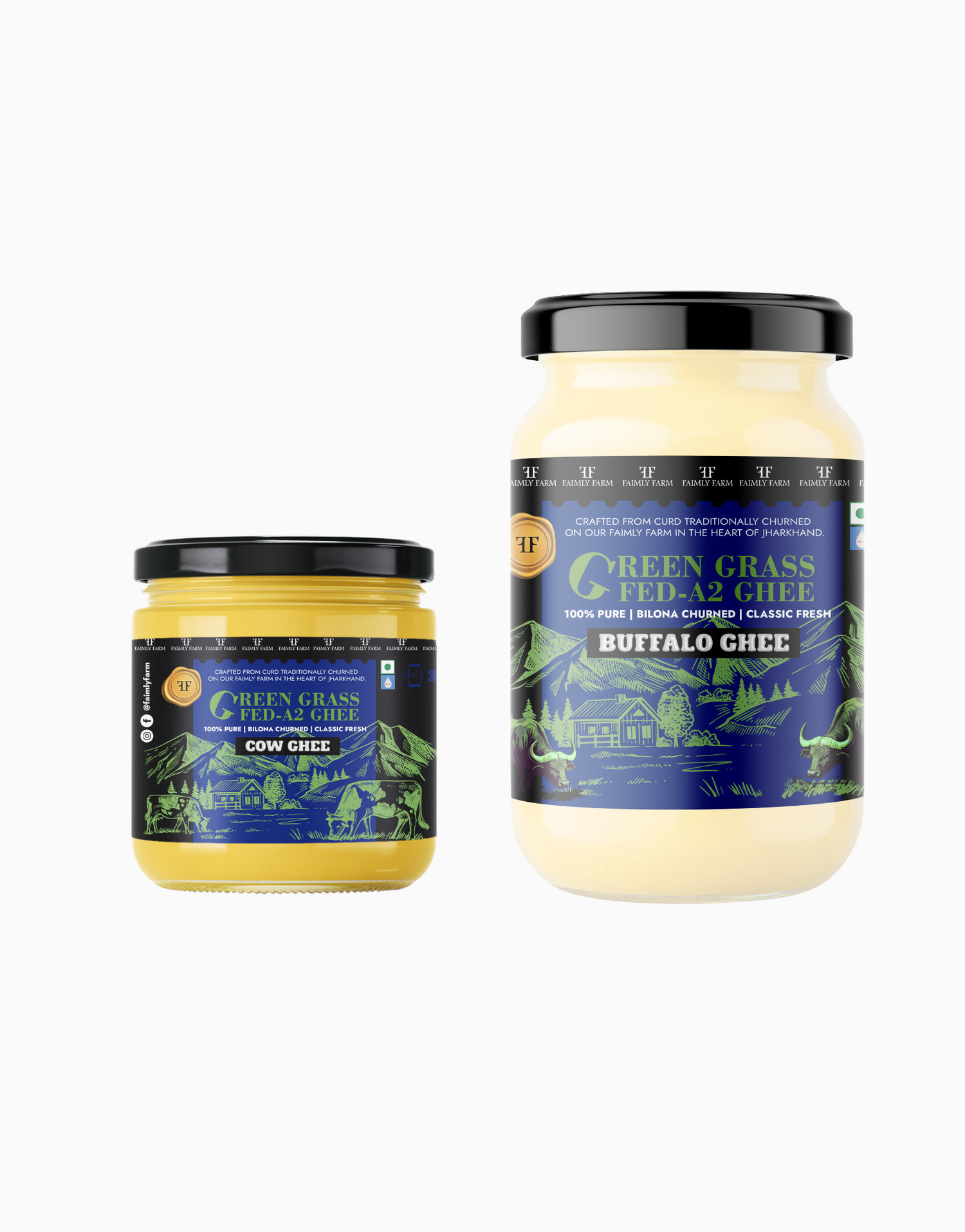 Faimly Farm Green Grass-Fed A2 Ghee Celebration Pack – A2 Ghee Combo