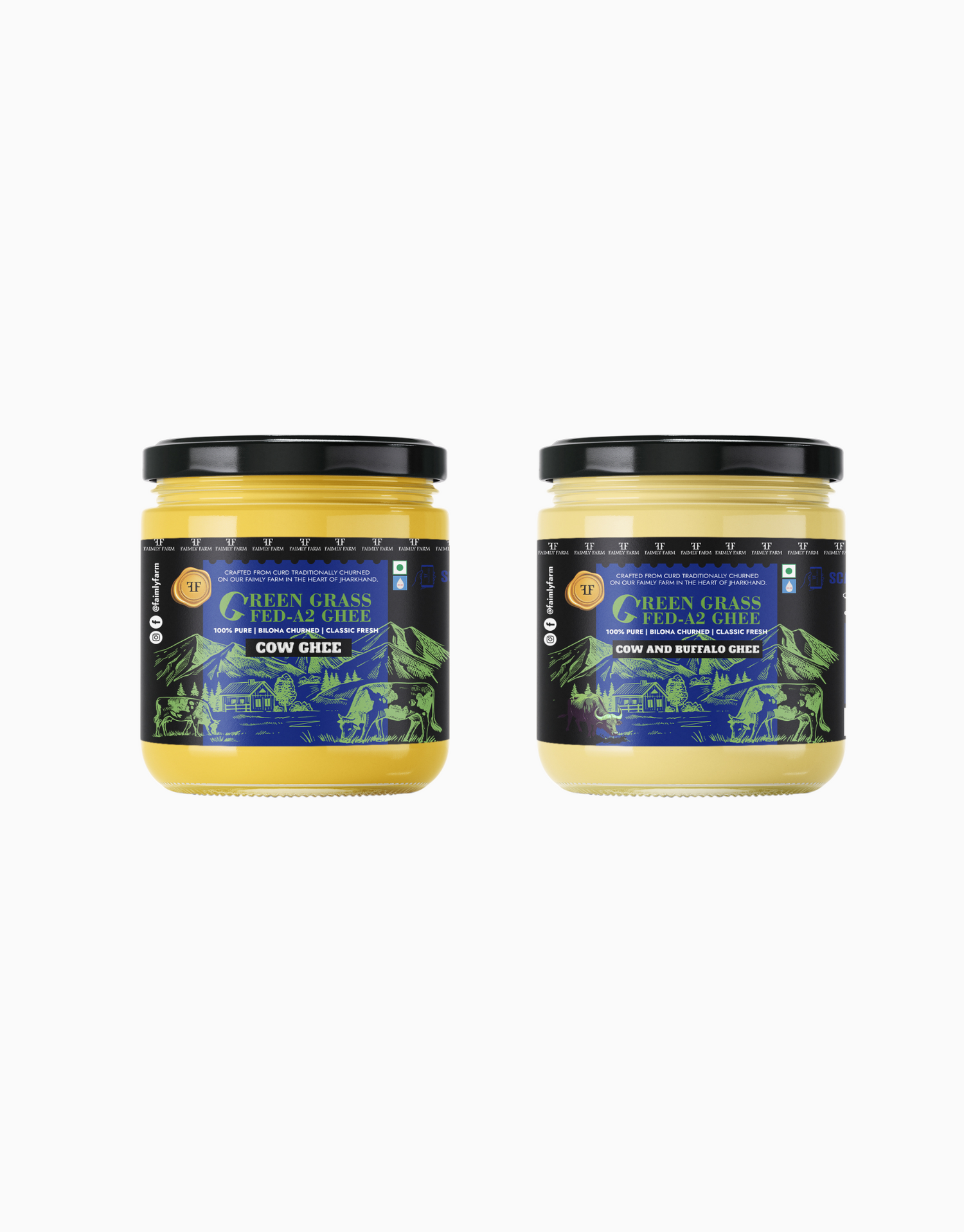 Faimly Farm Green Grass-Fed A2 Ghee Festive Pack – A2 Ghee Combo