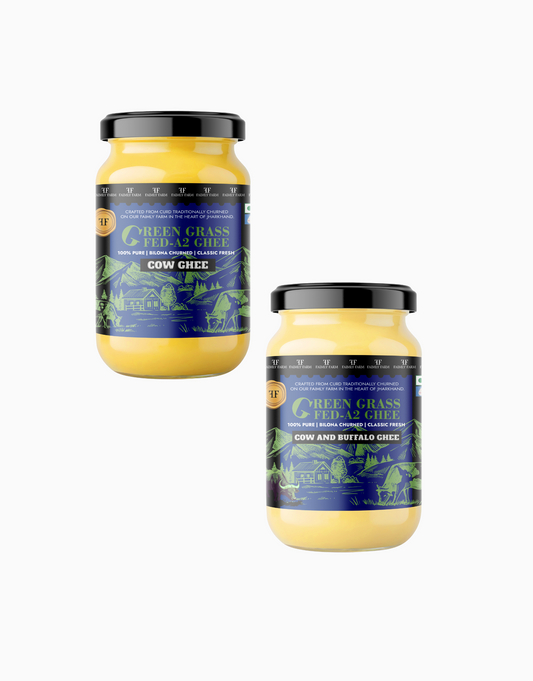 Faimly Farm Green Grass-Fed A2 Ghee Kitchen Duo Pack – A2 Ghee Combo