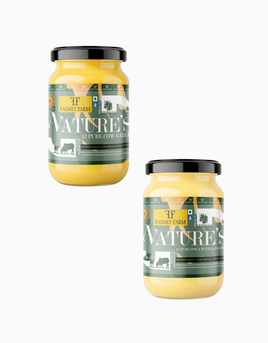 Faimly Farm Nature's Pure A2 Ghee Kitchen Duo Pack – A2 Ghee Combo