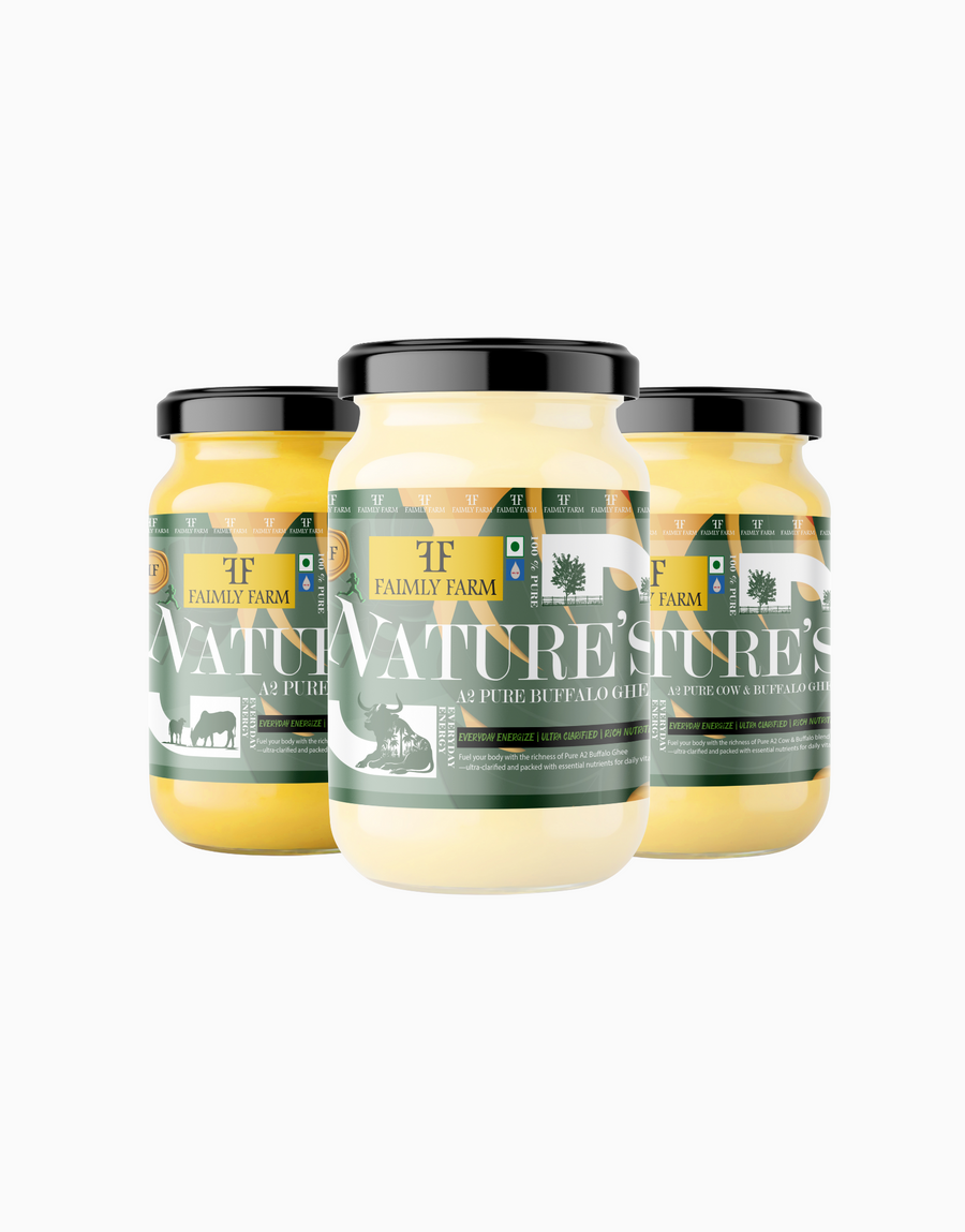 Faimly Farm Nature's Pure A2 Ghee Trio Ghee Pack – A2 Ghee Trio Pack