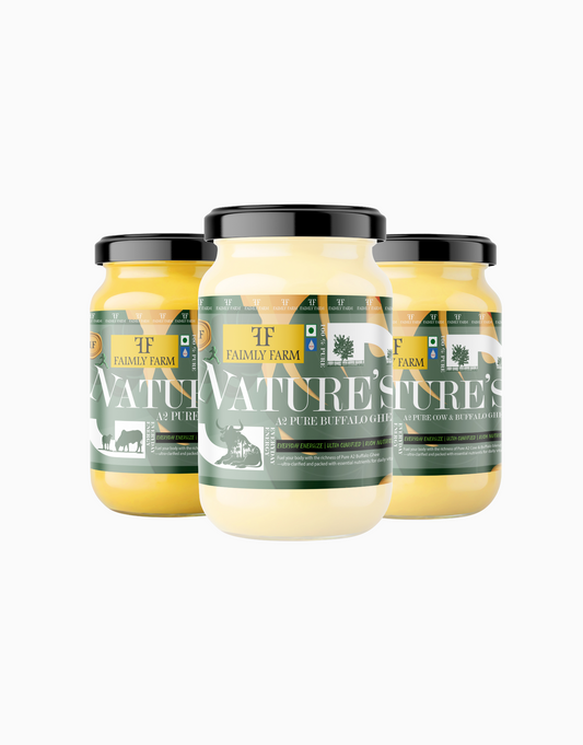 Faimly Farm Nature's Pure A2 Ghee Trio Ghee Pack – A2 Ghee Trio Pack