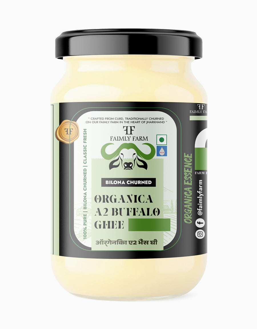Faimly Farm Organica A2 Buffalo Ghee Bilona Churned – A2 Buffalo Ghee