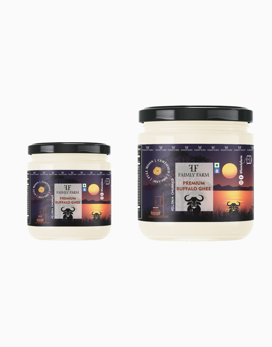 Faimly Farm Premium Cow Ghee Family Value Twin Pack – Buffalo Ghee