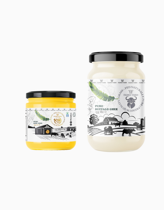 Faimly Farm Pure Cow Ghee Festive Pack – Cow Ghee, Buffalo Ghee