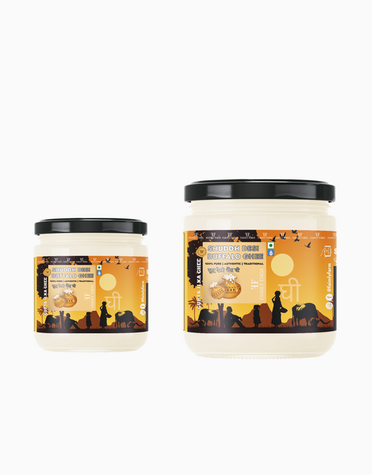 Faimly Farm Shuddh Desi Cow Ghee 100% Pure & Traditionally Crafted HomeSaver Pack – Buffalo Ghee